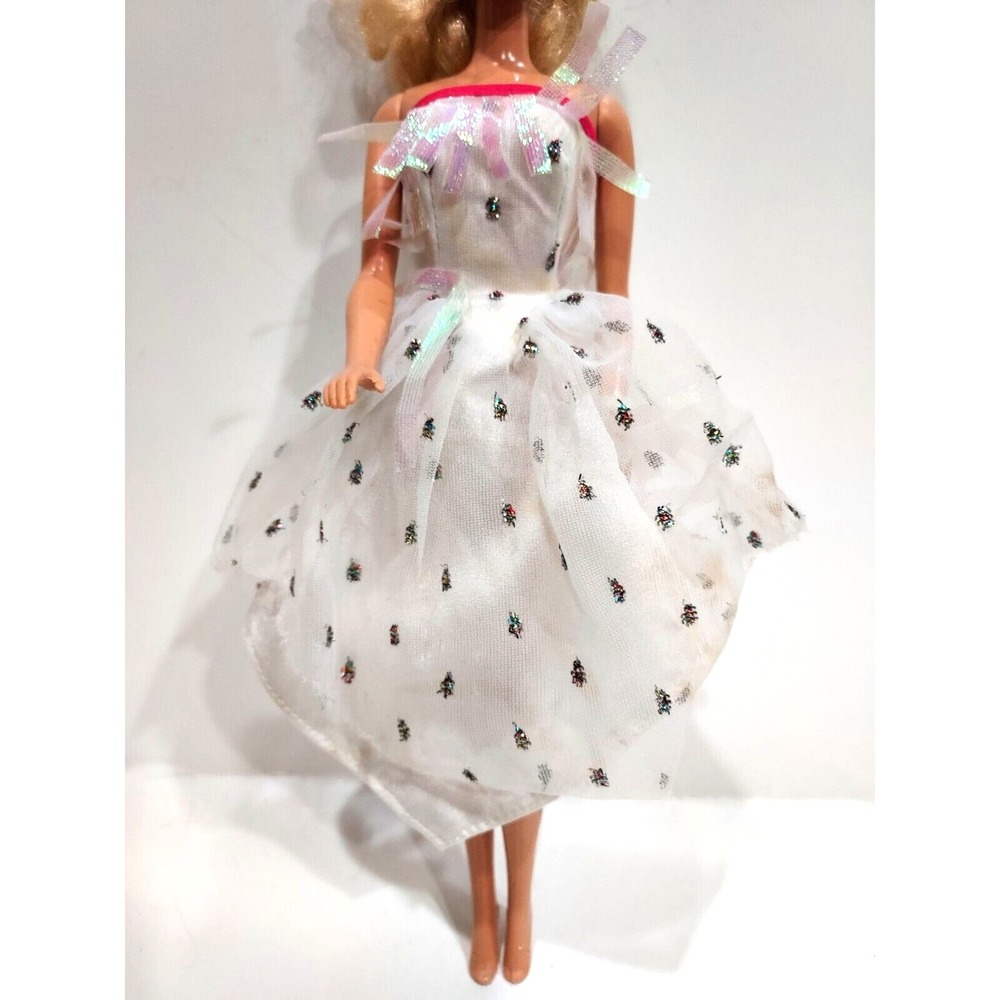 Barbie and The Rockers White Glittery Dress #2688